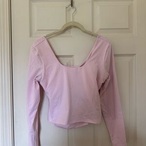 Fabletics Pink Long Sleeve Tee